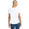 Allmade Women's Bright White Relaxed Tri-Blend Scoop Neck Tee