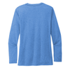 Allmade Women's Azure Blue Tri-Blend Long Sleeve Tee