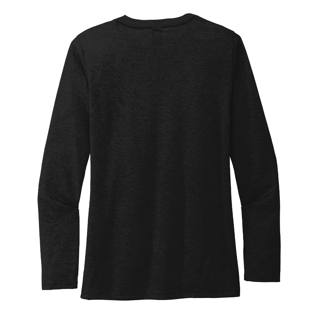 Allmade Women's Space Black Tri-Blend Long Sleeve Tee