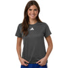 Adidas Women's Dark Grey Heather/White Pregame T-Shirt
