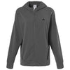 Adidas Women's Team Grey Four/Black Game & Go Fleece Full-Zip Hooded Sweatshirt