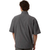 Adidas Men's Team Grey Four/ White Short Sleeve Quarter-Zip Pullover