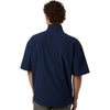 Adidas Men's Team Navy Blue/ White Short Sleeve Quarter-Zip Pullover