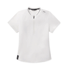 UNRL Women's White Amelia Short Sleeve Polo
