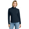 Brooks Brothers Women's Navy Blazer Luxe Performance 1/4-Zip
