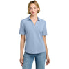 Brooks Brothers Women's Newport Blue End On End Pinpoint Pique Polo