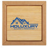 Beacon Bamboo Square Bamboo 4 Pc. Coaster Set In Box