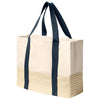 Port Authority River Blue Navy Straw Market Tote