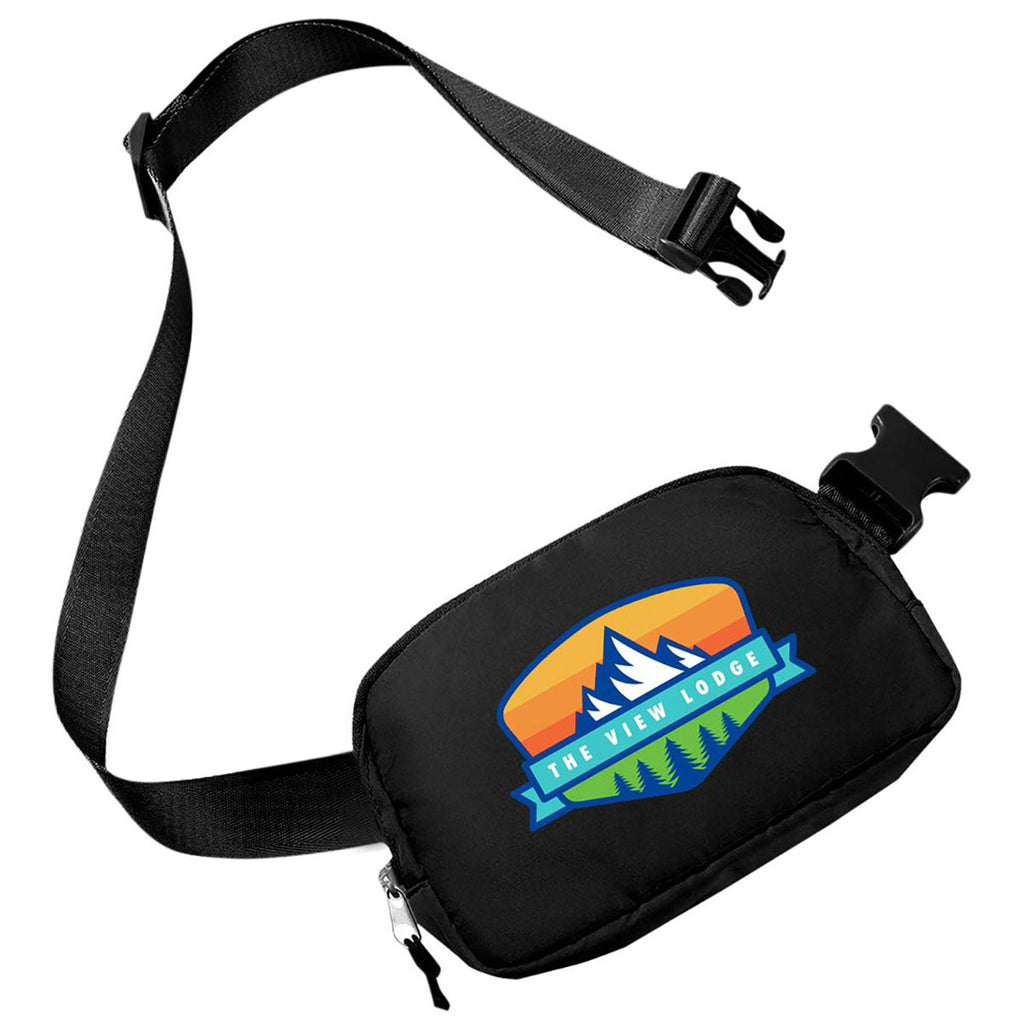 The Bag Factory Black Explorer Belt Bag