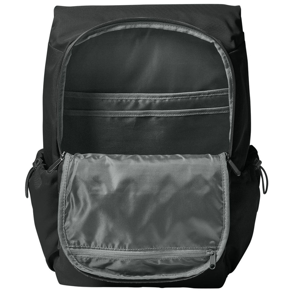 Port Authority Deep Black Matte Oxford Backpack