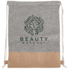 Beacon Heathered Grey-Brown Quetico 8oz Cotton & Jute Drawstring Bag