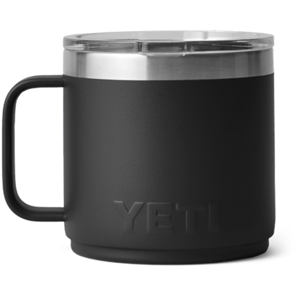 YETI Black Rambler 14 oz Stackable Mug with Durasip Ceramic Lining