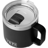 YETI Black Rambler 14 oz Stackable Mug with Durasip Ceramic Lining