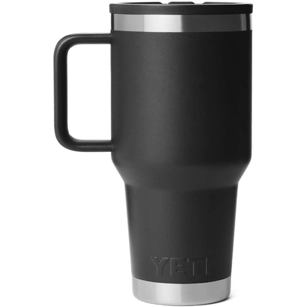 YETI Black Rambler 30 oz Travel Straw Mug with Color-Matched Straw Lid