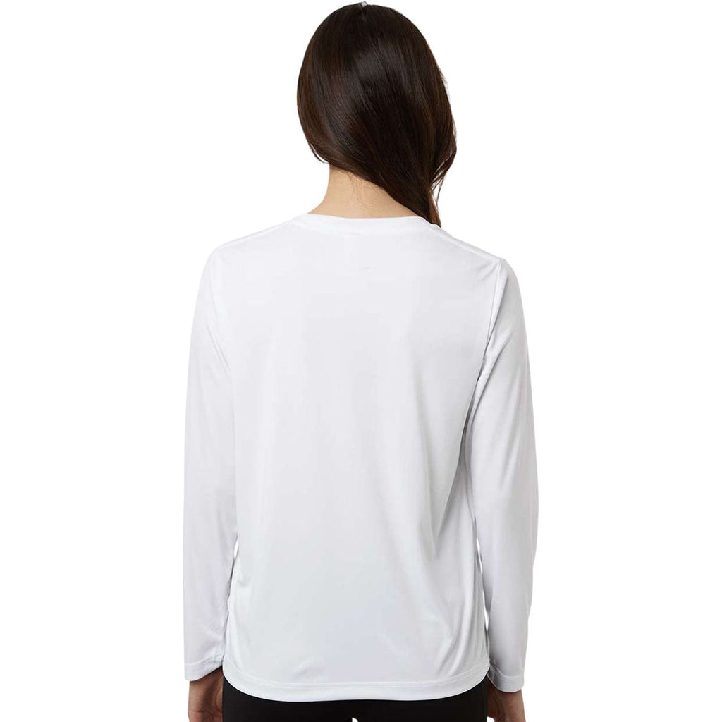 Core 365 Women's White Capital Performance Long Sleeve T-Shirt