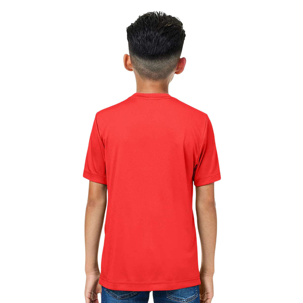 Core 365 Youth Marina Red Capital Performance T-Shirt