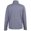 Core 365 Men's Classic Navy/White Venture Heathered Stripe Full-Zip