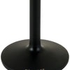 Snowfox Black 8 oz. Double Wall Steel Stemmed Martini Glass