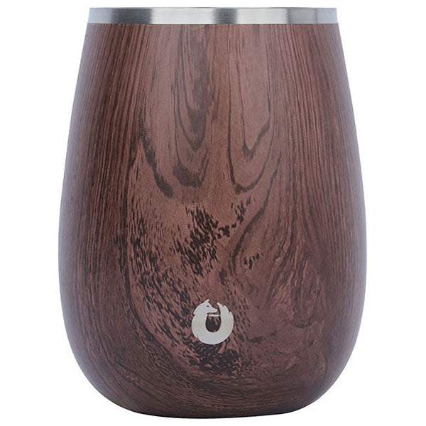 Snowfox Brown 12 oz. Vacuum Insulated Grand Pinot Wine Glass