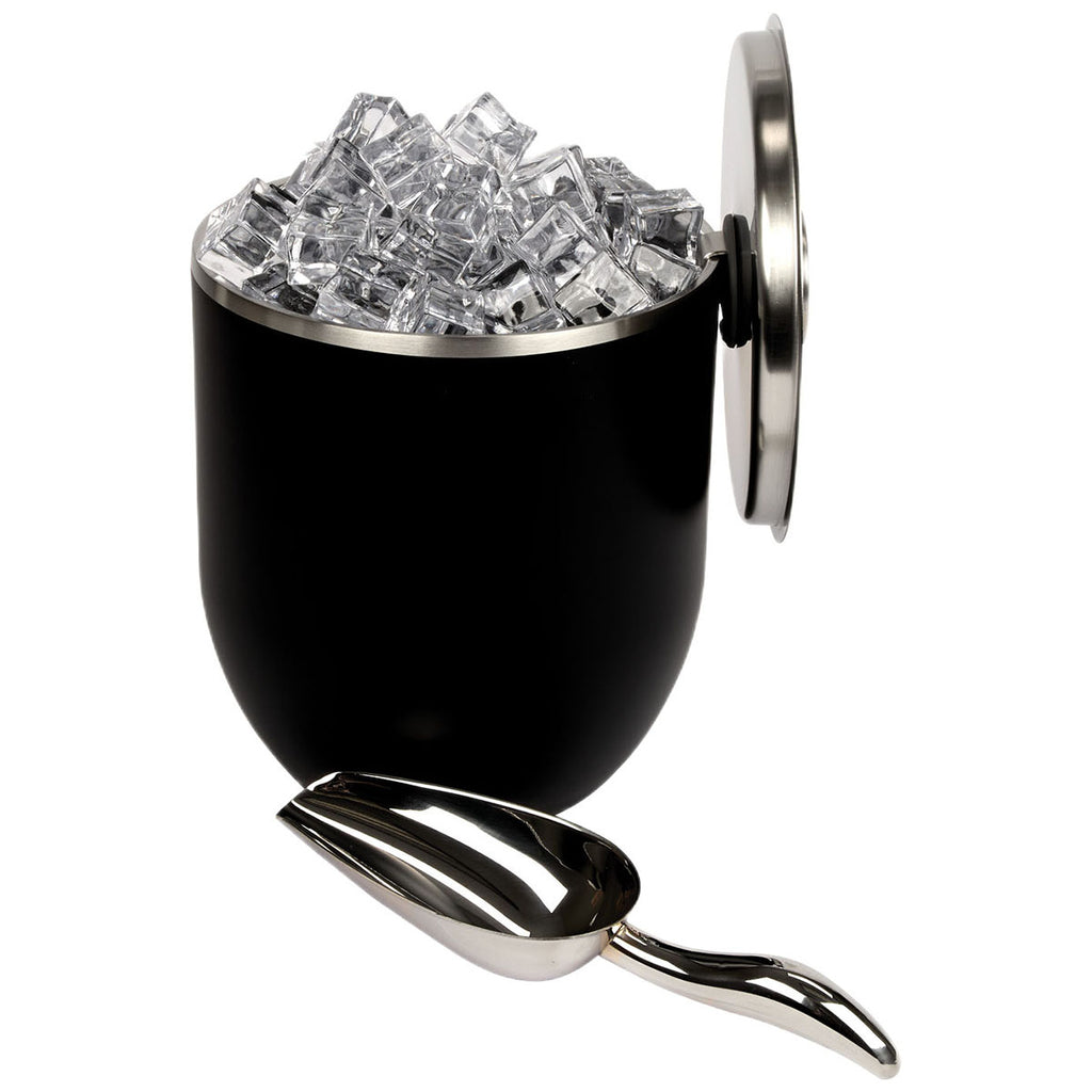 Snowfox Black 3L Double Wall Stainless Steel, Vacuum Insulated Ice Bucket