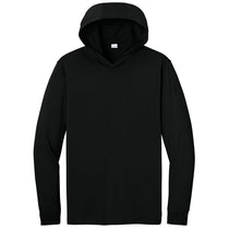 CornerStone Men's Black Workwear Pro Long Sleeve Hooded Tee