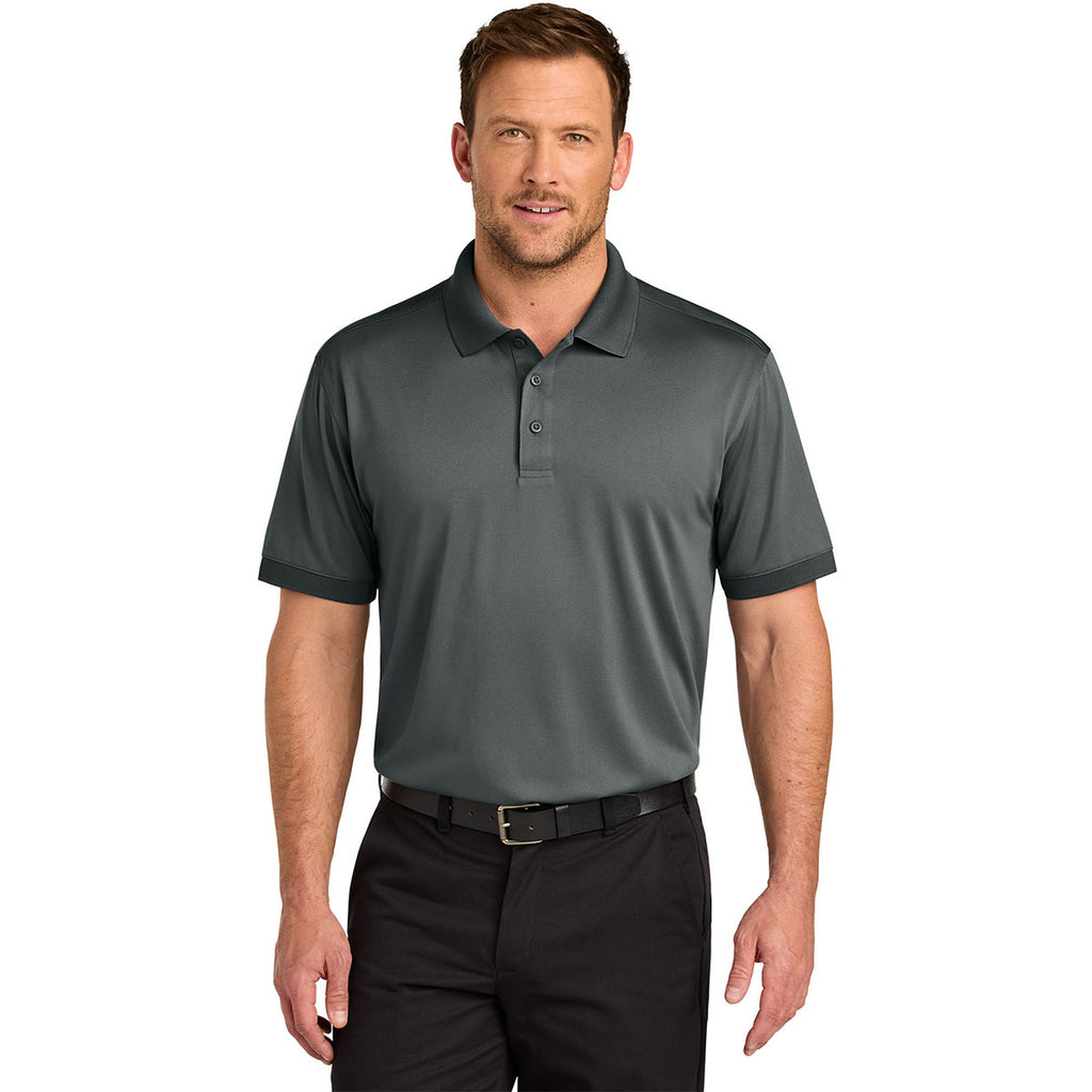 CornerStone Men's Metal Grey Workwear Pro Polo