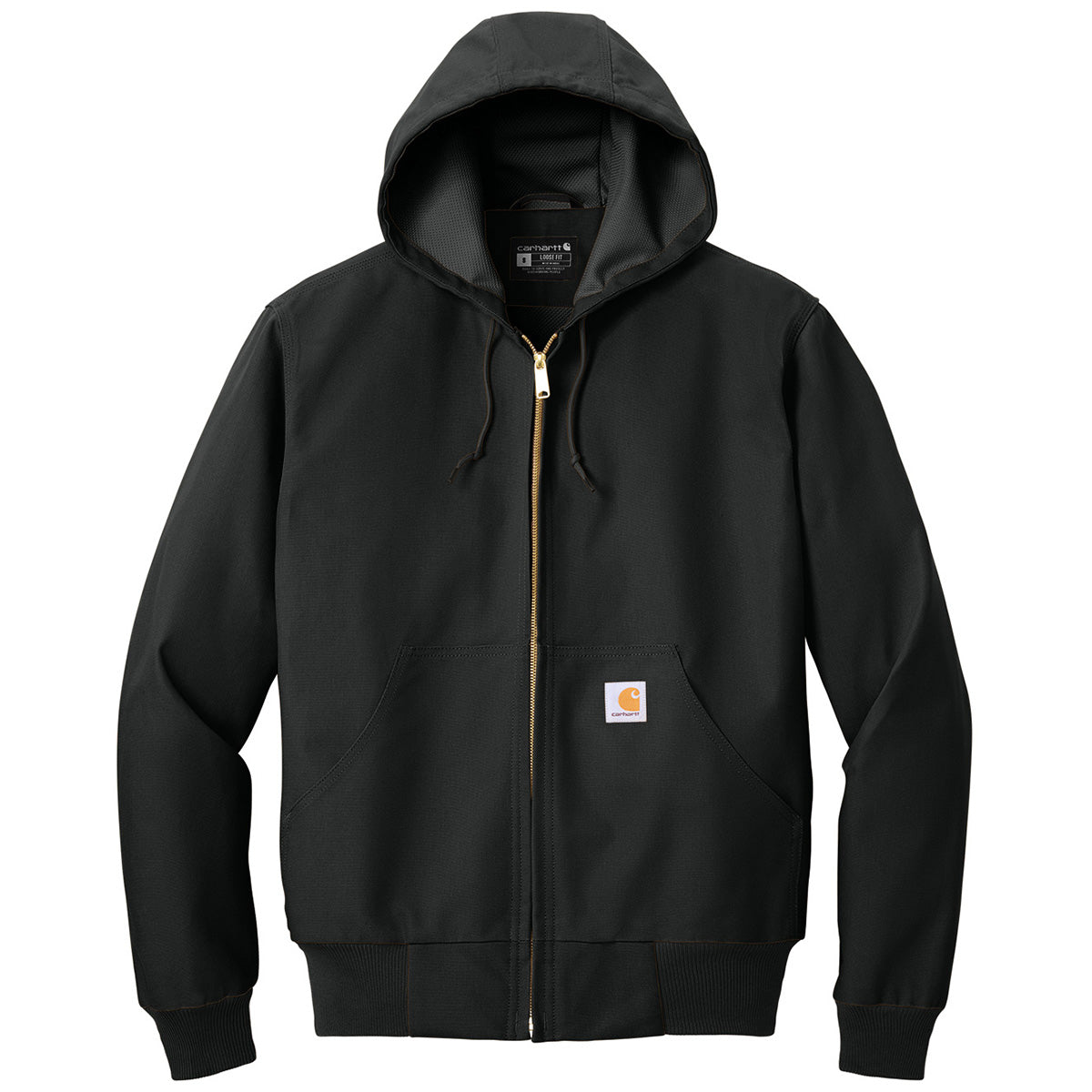 Carhartt ブラックジャケット CLAYTONロゴ Carhartt ブラックジャケット CLAYTONロゴ Carhartt Wip Clayton