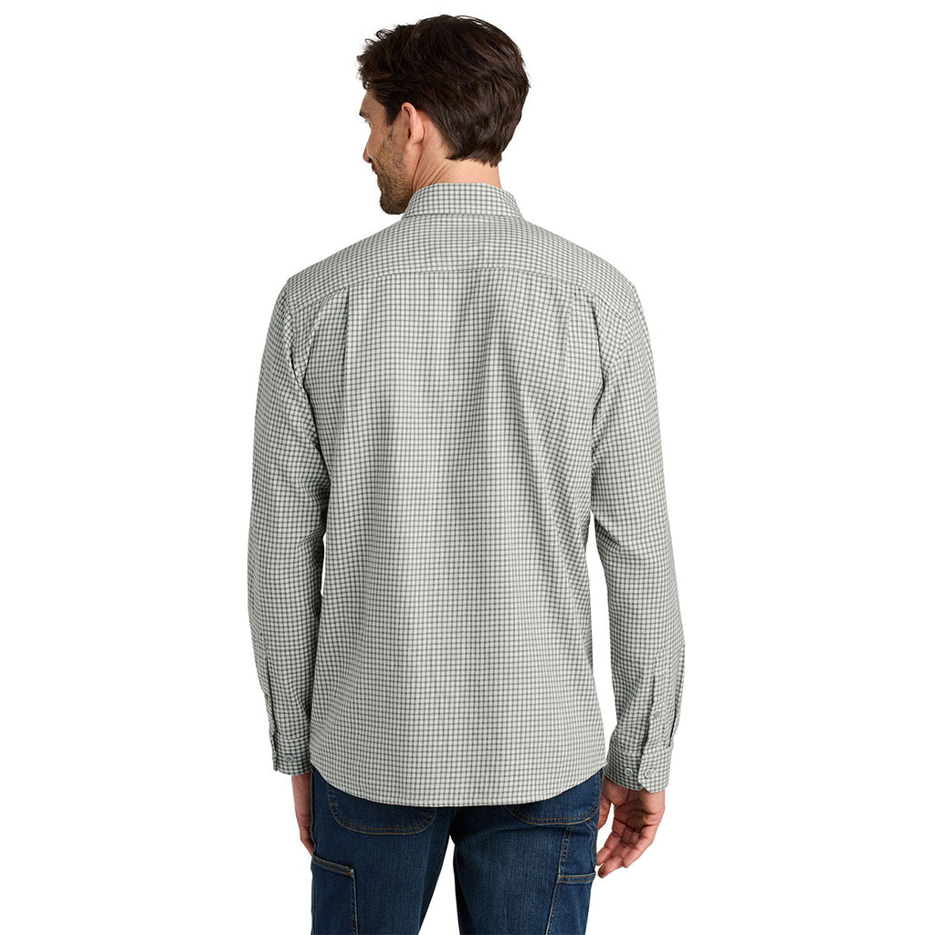 Carhartt Men's Check Steel Malt Rugged Flex Plaid Long Sleeve Shirt