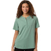 Devon & Jones Women's Balsam Green Seaton Pebble Textured Polo