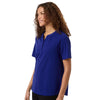 Devon & Jones Women's Midnight Royal Seaton Pebble Textured Polo
