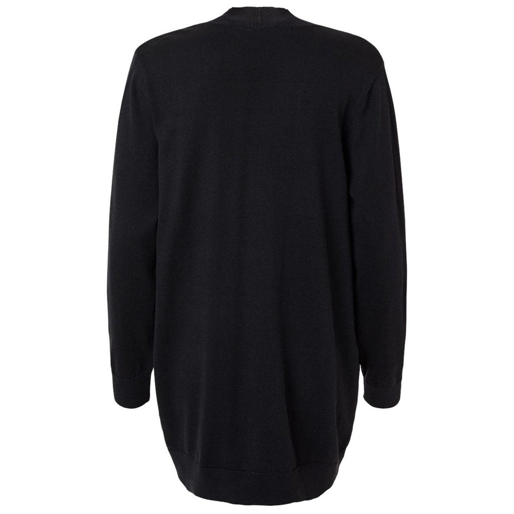 Devon & Jones Women's Black New Classics Open Cardigan Sweater