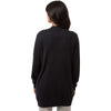 Devon & Jones Women's Black New Classics Open Cardigan Sweater
