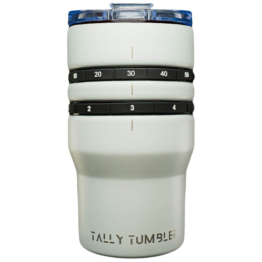 Tally Tumbler White 4-in-1 Can Cooler & Scorekeeper 14oz.