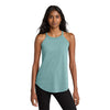 District Women's Heathered Eucalyptus Blue Perfect Tri Rocker Tank