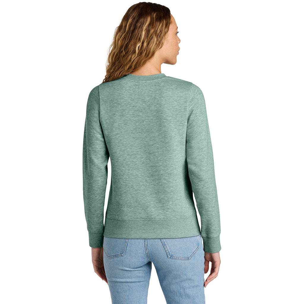 District Women's Heathered Dusty Sage V.I.T. Fleece Crew