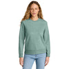 District Women's Heathered Dusty Sage V.I.T. Fleece Crew