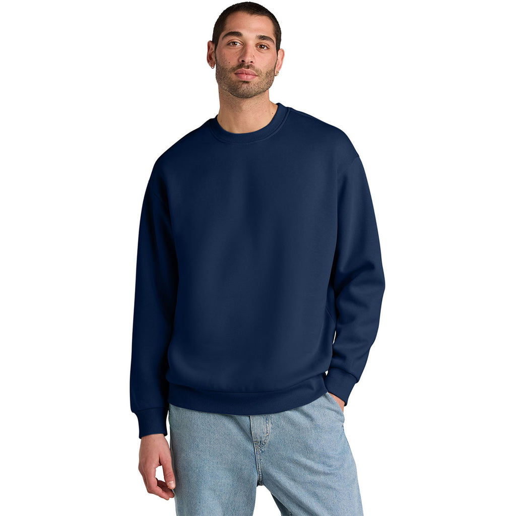 District Men's Dark Royal V.I.T. Heavyweight Fleece Crew