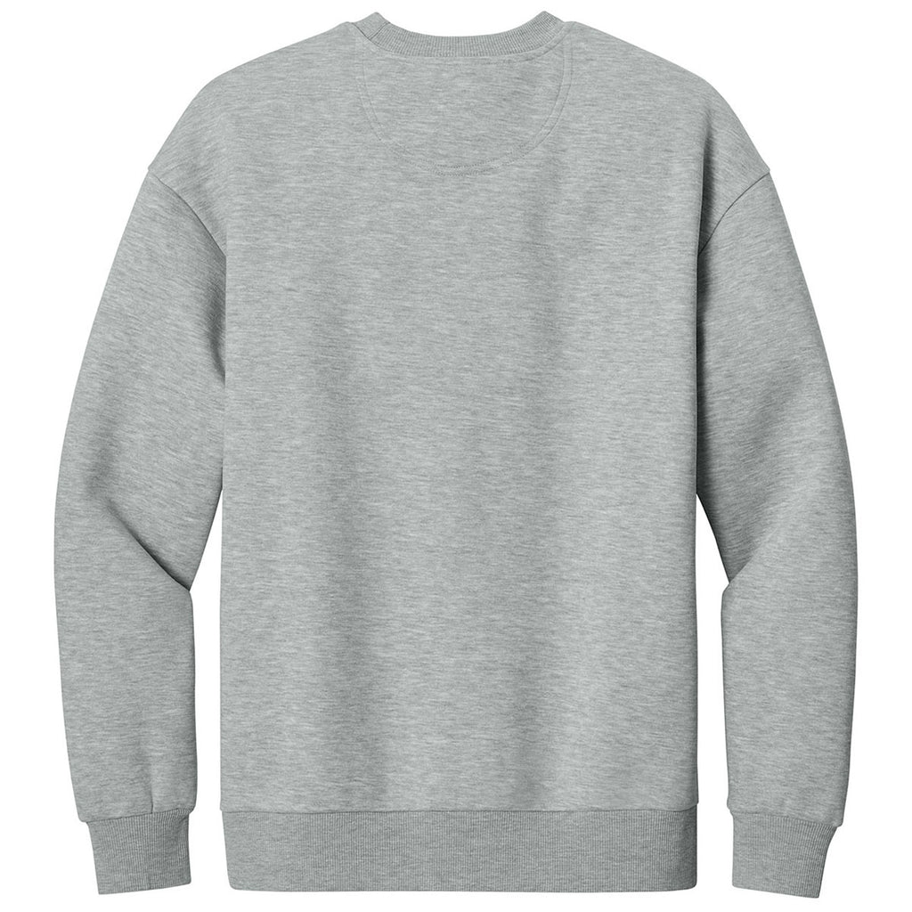 District Men's Light Heather Grey V.I.T. Heavyweight Fleece Crew