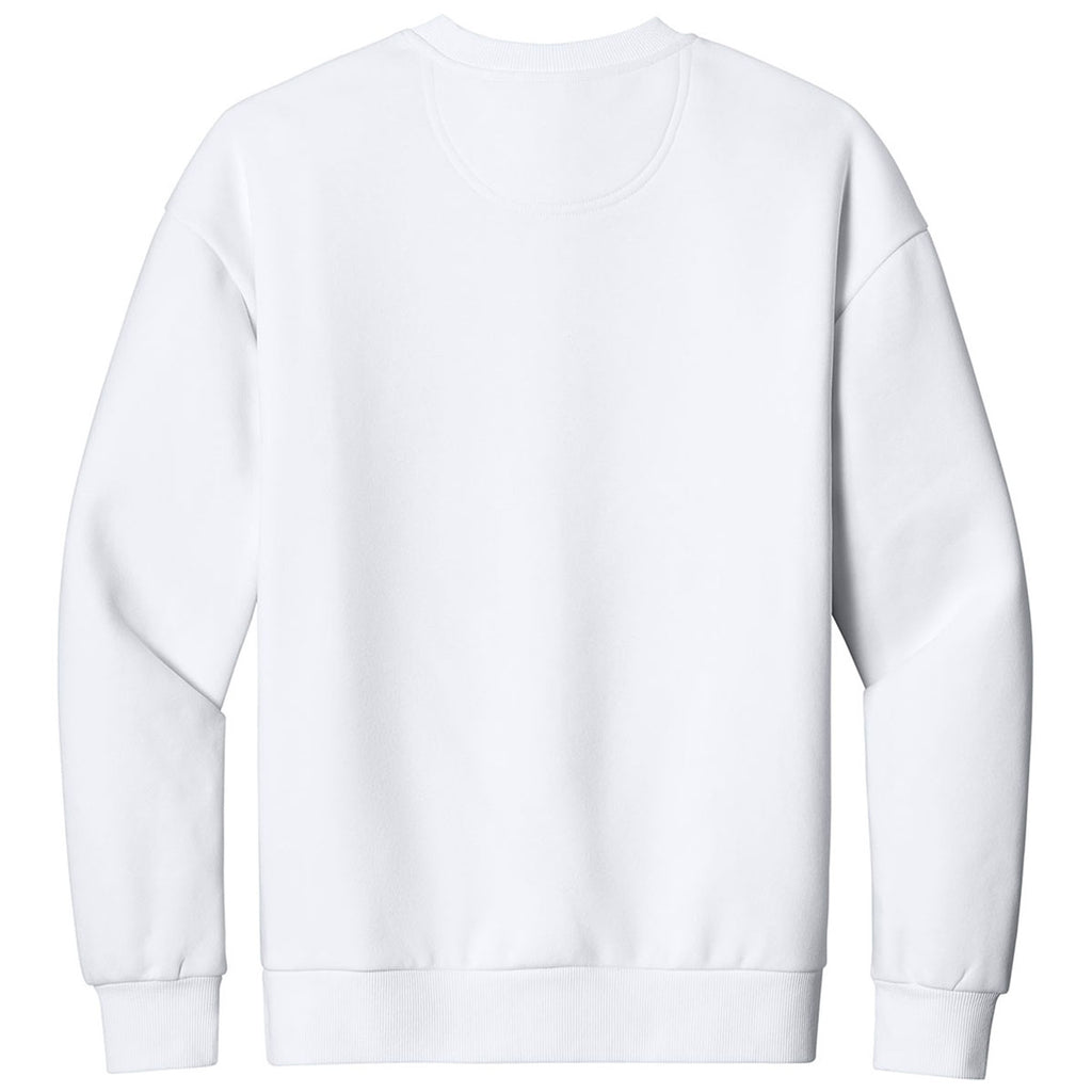 District Men's White V.I.T. Heavyweight Fleece Crew