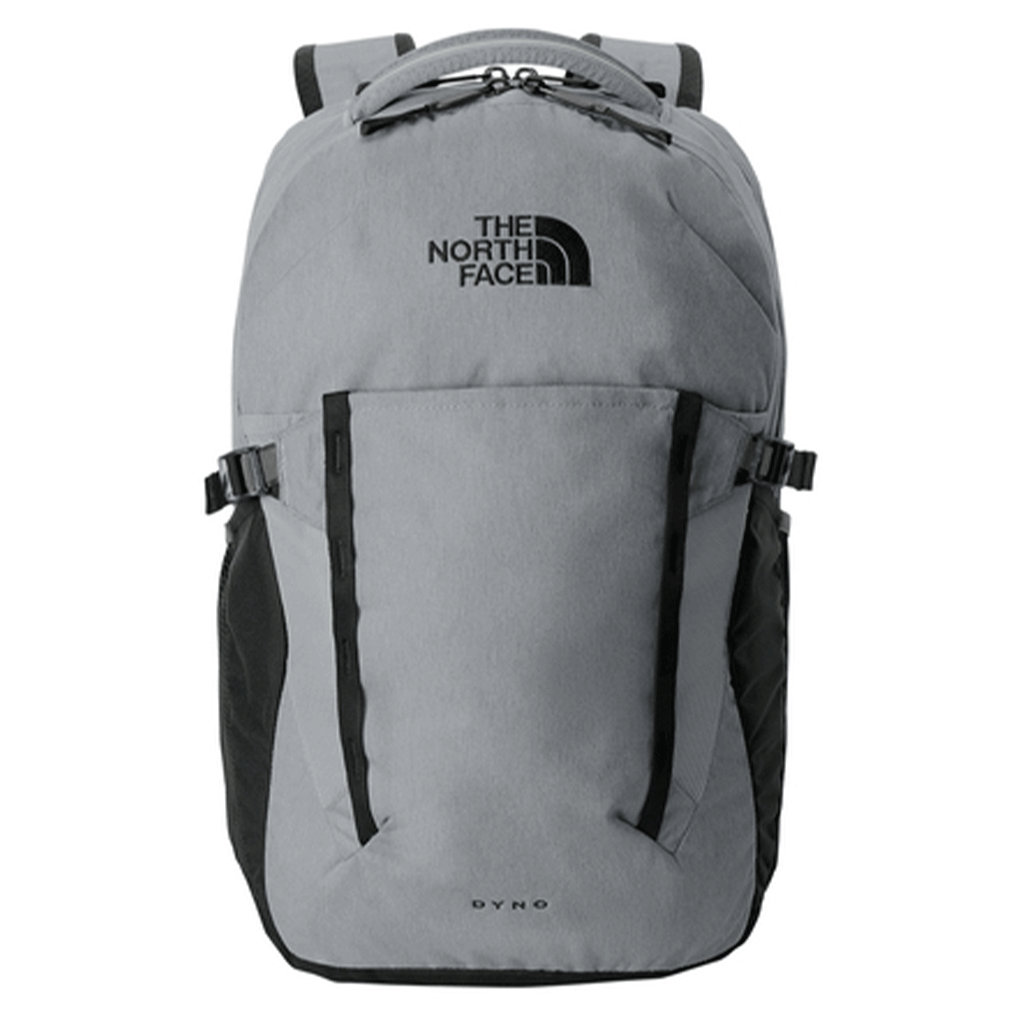 grey north face backpack The North Face NF0A52S7 Dyno Backpack, Mid Grey Dark Heather/ TNF Black / OSFA