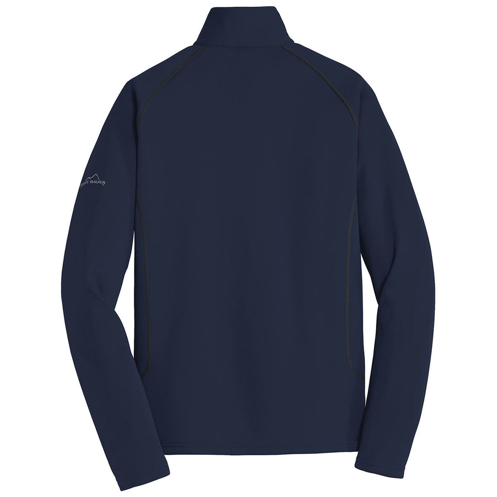 Eddie Bauer Men's River Blue Navy 1/2-Zip Base Layer Fleece