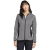Eddie Bauer Women's Grey Heather Full-Zip Heather Stretch Fleece Jacket