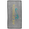 The Magnet Group Grey/Black Border The Edge Beach Towel