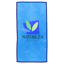 The Magnet Group Ocean Blue/Navy Border The Edge Beach Towel