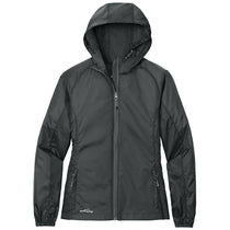 Eddie Bauer Women's Grey Steel Packable Wind Jacket