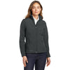 Eddie Bauer Women's Grey Shaded Crosshatch Softshell Jacket