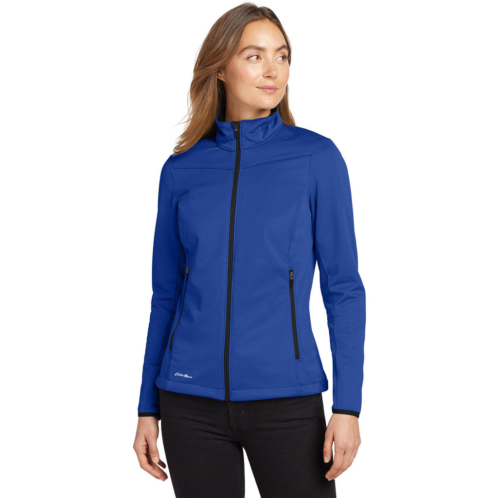 Eddie Bauer Women's Cobalt Blue Weather-Resist Softshell Jacket