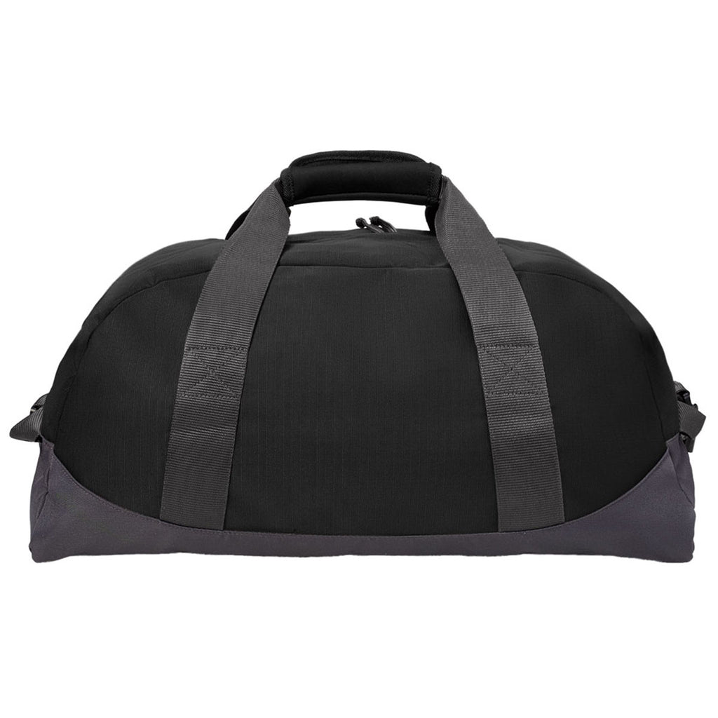 Eddie Bauer Black/Grey Steel Medium Ripstop Duffel