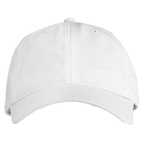 Econscious White Organic Cotton Twill Unstructured Baseball Hat