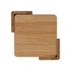 Logomark Brandon IV 4-Piece Bamboo Coaster Set